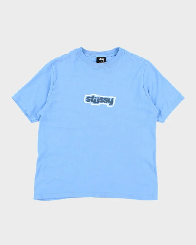 Vintage Stussy Centre Logo Graphic T-Shirt - S-- Chenille Fabric Brocade Fabric Lace Fabric Vintage Stussy Centre Logo Graphic T-Shirt - S-- Chenille Fabric Brocade Fabric Lace Fabric