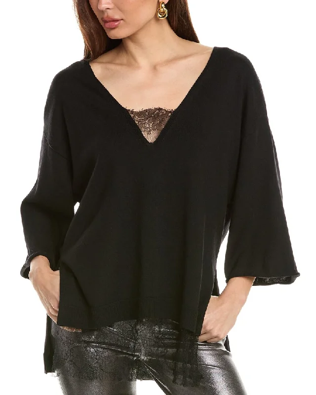 Red Valentino Wool Shirt-- Lace Blend Ribbed Blend Corduroy Blend