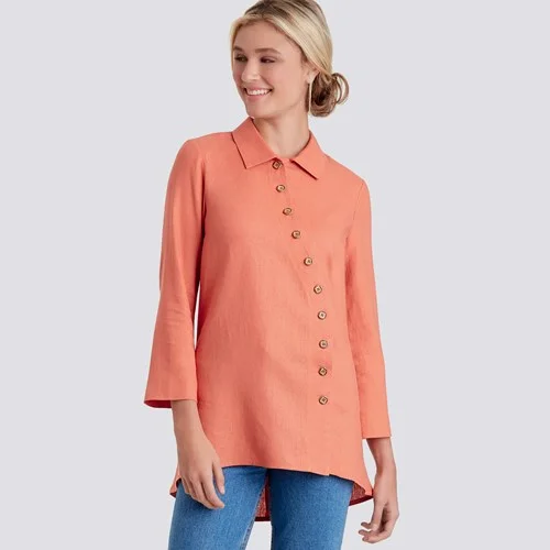 Simplicity Shirt S9106-- Zippered Front Buttoned Front Snap Front