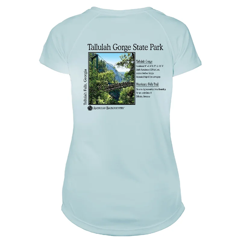 Tallulah Gorge Classic Backcountry Microfiber Women's T-Shirt-- Anti-Shrink Durable Soft Tallulah Gorge Classic Backcountry Microfiber Women's T-Shirt-- Anti-Shrink Durable Soft