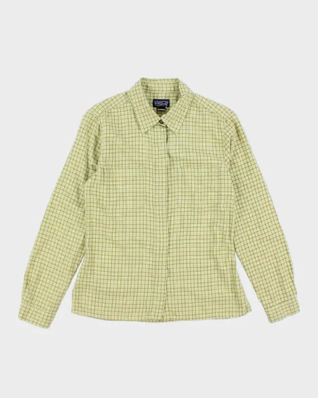 Vintage Women's Patagonia Checked Button Up Shirt - S-- Mesh Fabric Canvas Fabric Denim Fabric Vintage Women's Patagonia Checked Button Up Shirt - S-- Mesh Fabric Canvas Fabric Denim Fabric
