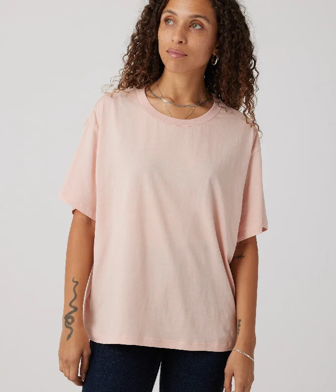 Women's Relaxed Shirt - Dusty Rose-- Graphic T-Shirt Round Neck Polyester
