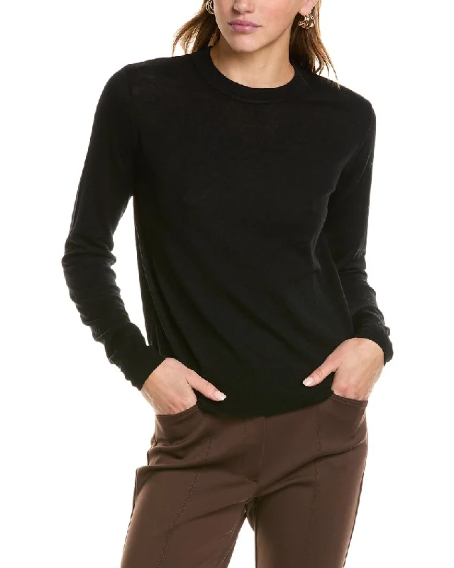 Vince Overlay Crewneck Wool & Cashmere-Blend T-Shirt-- Jersey Fabric Tulle Fabric Batik Fabric Vince Overlay Crewneck Wool & Cashmere-Blend T-Shirt-- Jersey Fabric Tulle Fabric Batik Fabric