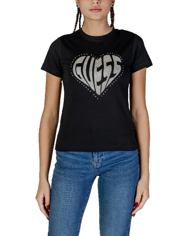 Guess Active Short Sleeve Round Neck T-Shirt with Slip-On Fastening-- Striped Floral Plaid Guess Active Short Sleeve Round Neck T-Shirt with Slip-On Fastening-- Striped Floral Plaid