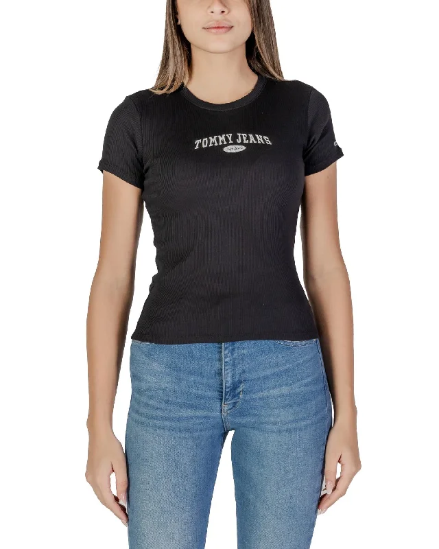 Tommy Hilfiger Jeans Short Sleeve Round Neck Cotton T-Shirt-- Chenille Blend Fleece Blend Nylon Blend Tommy Hilfiger Jeans Short Sleeve Round Neck Cotton T-Shirt-- Chenille Blend Fleece Blend Nylon Blend