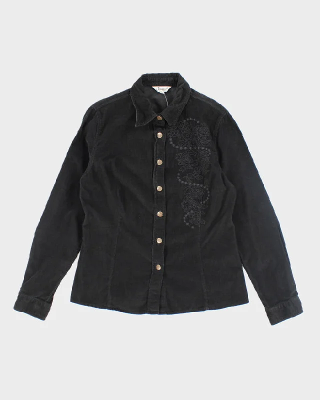 Vintage 90s Jessica Embroidered Corduroy Shirt - M-- Denim Fabric Leather Fabric Suede Fabric Vintage 90s Jessica Embroidered Corduroy Shirt - M-- Denim Fabric Leather Fabric Suede Fabric
