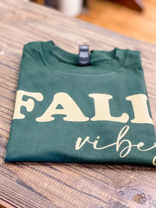 Fall Vibes Graphic Tshirt-- Terry Blend Velvet Blend Canvas Blend