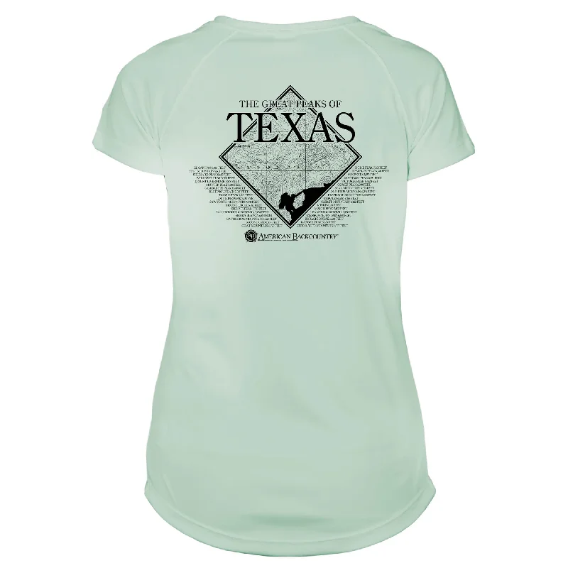 Texas Diamond Topo Microfiber Women's T-Shirt-- Graphic Embroidered Appliqued