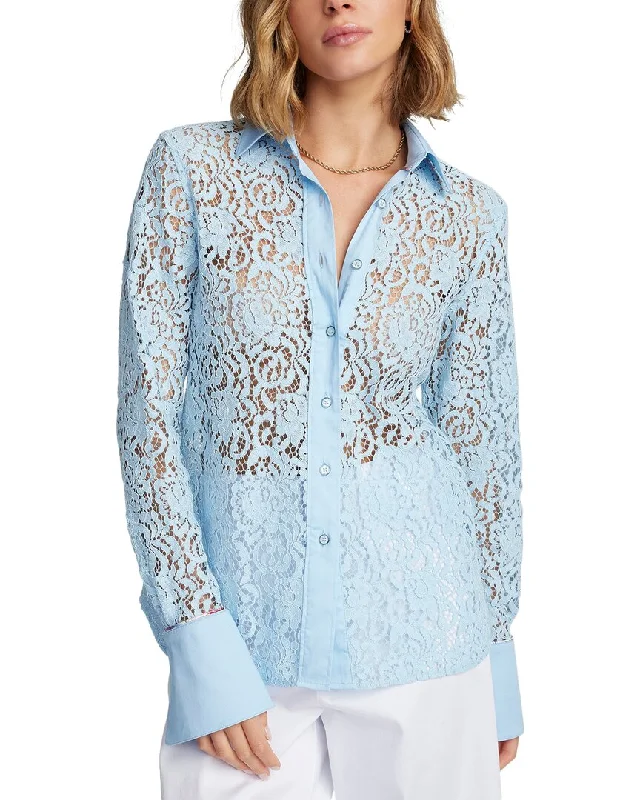 Robert Graham Priscilla Woven Shirt-- Zippered Front Buttoned Front Snap Front