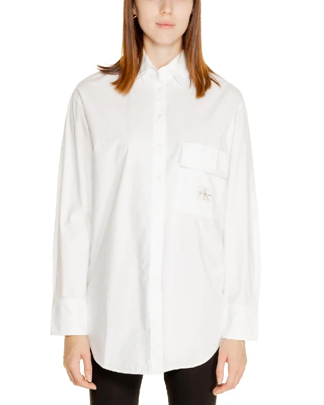 Calvin Klein Jeans Classic Fit Long Sleeve Shirt - White-- Plaid T-Shirt Polka Dot Checkered Calvin Klein Jeans Classic Fit Long Sleeve Shirt - White-- Plaid T-Shirt Polka Dot Checkered