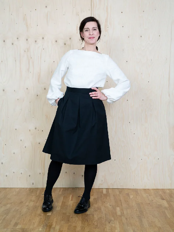 The Assembly Line Puff Shirt-- Print Jacquard Patchwork