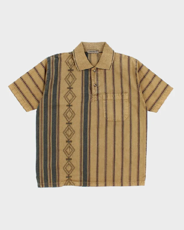 Men's Liberation-47 Mens Patterned Polo Shirt - XXL-- Iron Safe Non-Iron Wrinkle Free