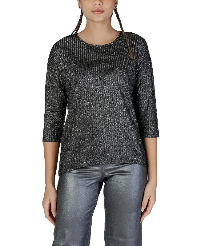 Vero Moda Plain Long Sleeve Round Neck T-shirt-- Notch Collar Peter Pan Collar Cowl Neck Vero Moda Plain Long Sleeve Round Neck T-shirt-- Notch Collar Peter Pan Collar Cowl Neck