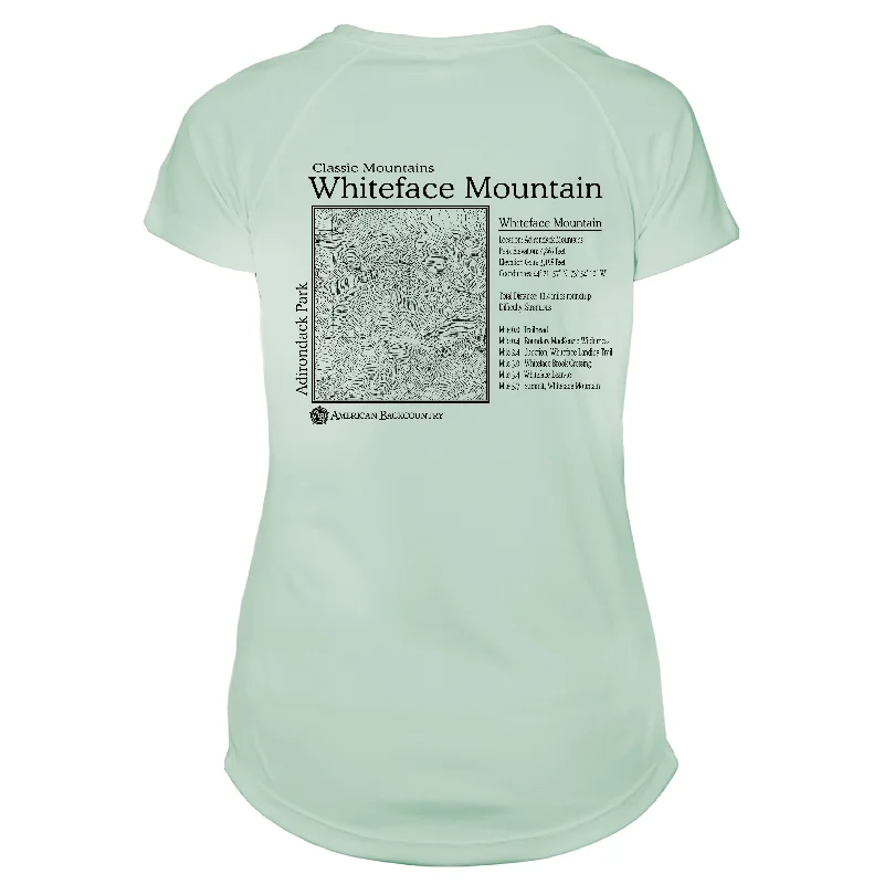 Whiteface Mountain Classic Mountain Microfiber Women's T-Shirt-- Terry Blend Velvet Blend Canvas Blend Whiteface Mountain Classic Mountain Microfiber Women's T-Shirt-- Terry Blend Velvet Blend Canvas Blend