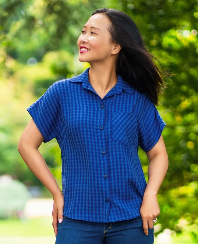 Itch to Stitch Nosara Shirt -- Basic T-Shirt Crew Neck Short Sleeve