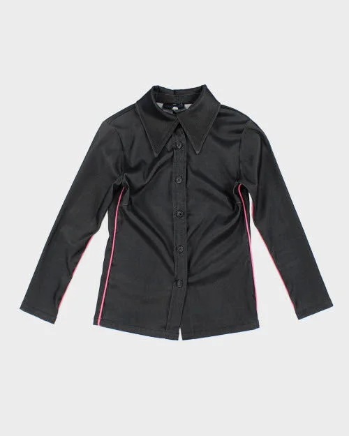 Y2k 00s Anne Hung Shirt - XS-- Striped Floral Plaid