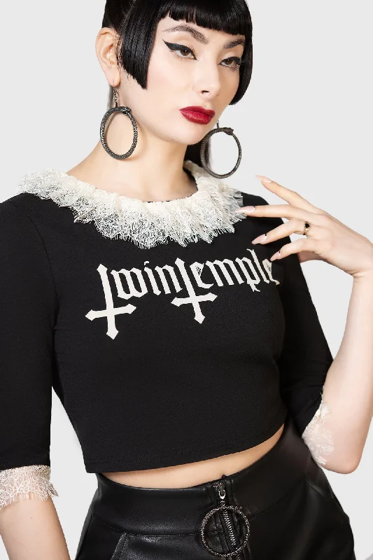 Hexen Shrunken T Shirt-- Nylon Fabric Polyester Fabric Spandex Fabric