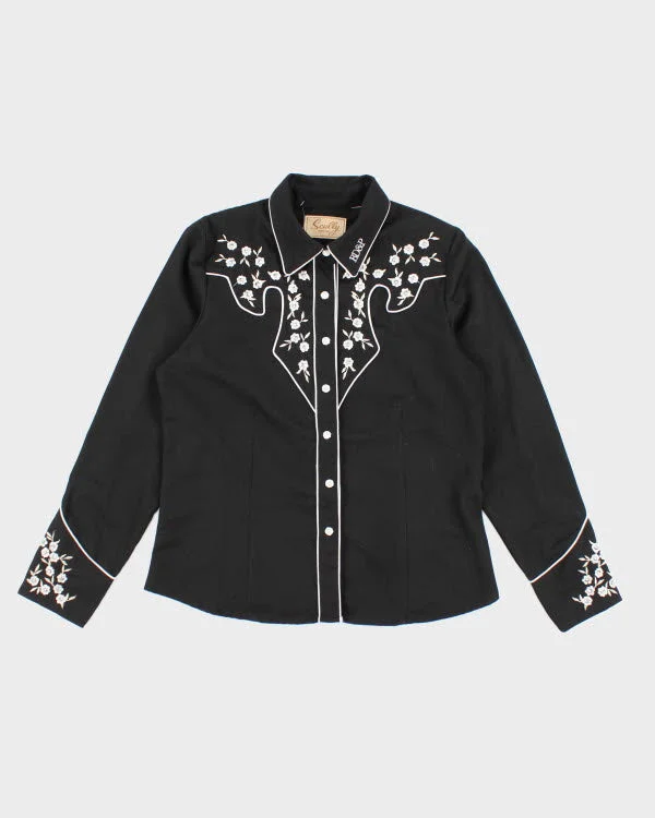 Scully Pearl Western Embroidered Snap Shirt - L-- Modern Contemporary Chic