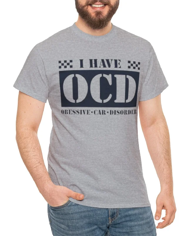 OCD - Obsessive Car Disorder" t-shirt-- Real Fur Shearling Chenille