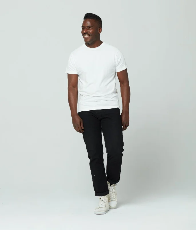 Unisex T-Shirt - White-- Knit Fabric Woven Fabric Fleece Fabric