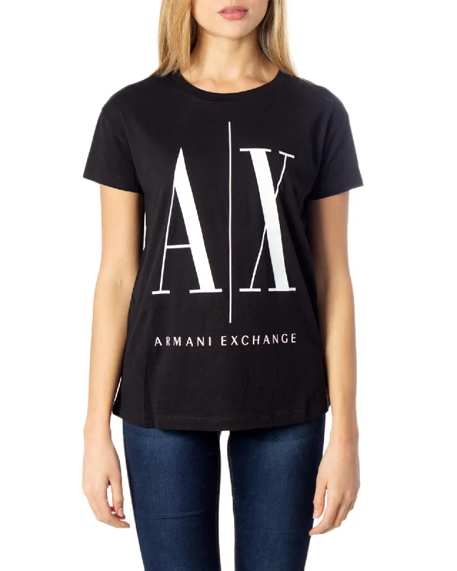 Armani Exchange AX Graphic TShirt for Women-- Cashmere Blend Cotton Blend Poly Blend Armani Exchange AX Graphic TShirt for Women-- Cashmere Blend Cotton Blend Poly Blend