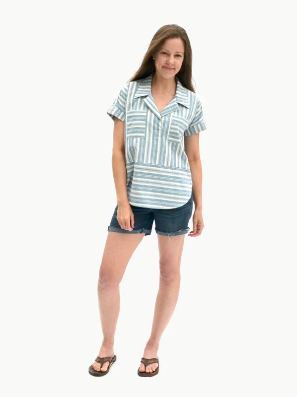 Hey June Handmade Willamette Shirt-- Seamless Knitted Crochet