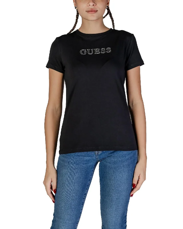 Guess Active Short Sleeve Round Neck Cotton T-Shirt-- Mesh Blend Leather Blend Suede Blend Guess Active Short Sleeve Round Neck Cotton T-Shirt-- Mesh Blend Leather Blend Suede Blend
