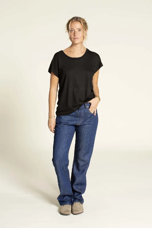Wardrobe by Me Easy T-shirt-- Striped Floral Plaid