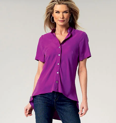 Butterick Shirt B5786-- Handmade Hand-knitted Hand-woven