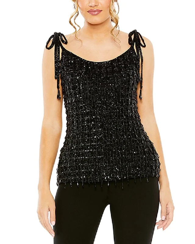 Mac Duggal Shirt-- Layered Multi-layer Single Layer