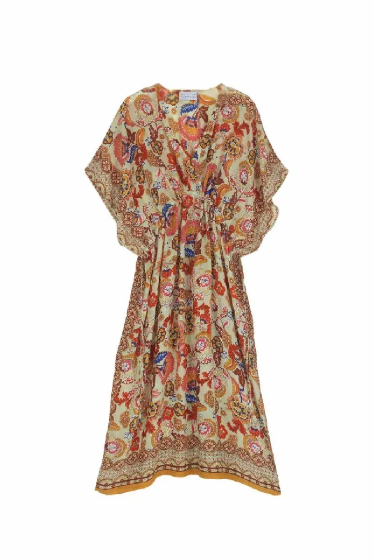 Indian Flower String Dress Tunics Yoga stretchy