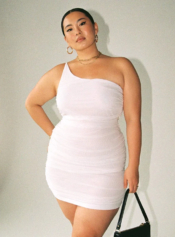 Jocasta Mini Dress White Curve Tunics Formal black