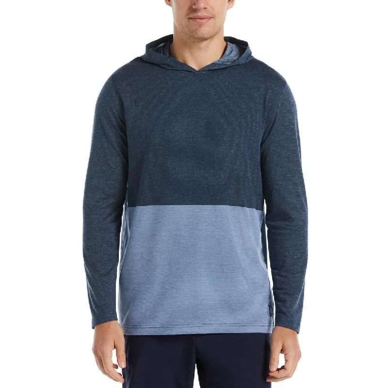 PGA Tour Mens Lightweight Fitness Hoodie Hoodie with Side Slits Relaxed Casual
