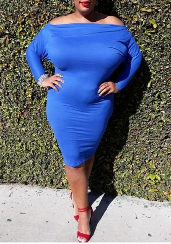 Hi Curvy Plus Size Women Off Shoulder Slinky Midi Dress Made In USA Tunics Floral girly Hi Curvy Plus Size Women Off Shoulder Slinky Midi Dress Made In USA Tunics Floral girly
