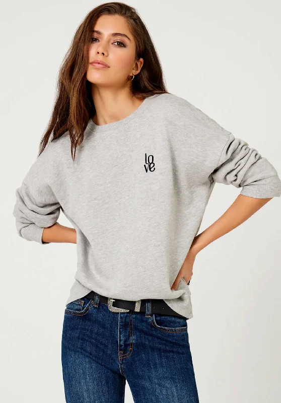 Sweatshirt Swh2411 Mottled-Grey Hoodie with Monochrome Minimalist Simple