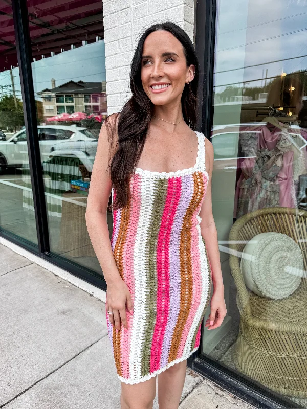 Lito Crochet Mini Dress Chic Pleated Mini Dress