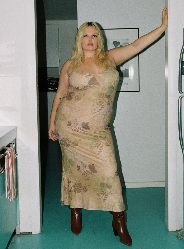 Down For the Ride 90's Slip Maxi Dress Multi Curve Tunics Essential wardrobe