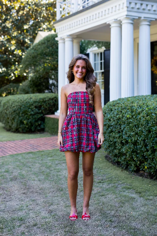 Charles Mini Dress - Red Cozy A-Line Mini Dress