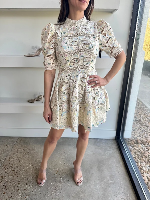 Multi Kyla Mini Dress Casual Button-Up Mini Dress