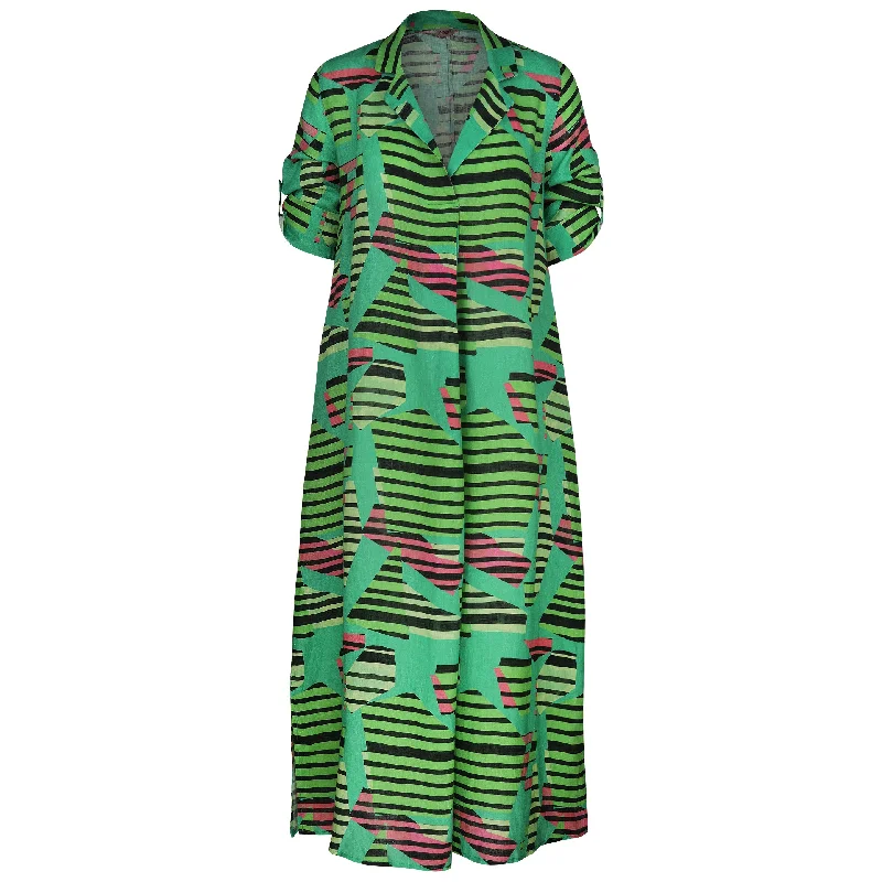 Juniper Kaftan Dress Green Abs Leaf Tunics New arrival