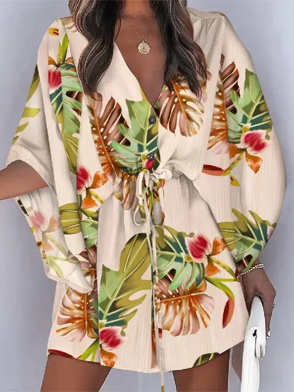 Versatile Mini Dress for Summer Trendy Cut-Out Mini Dress