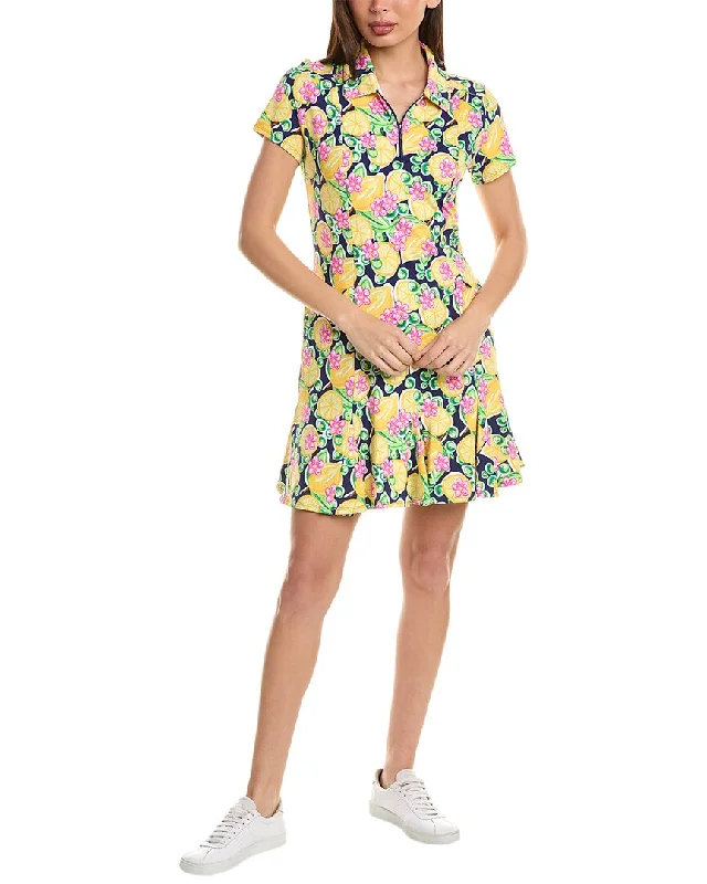 IBKUL Short Sleeve Godet Dress Tunics Sophisticated sleek