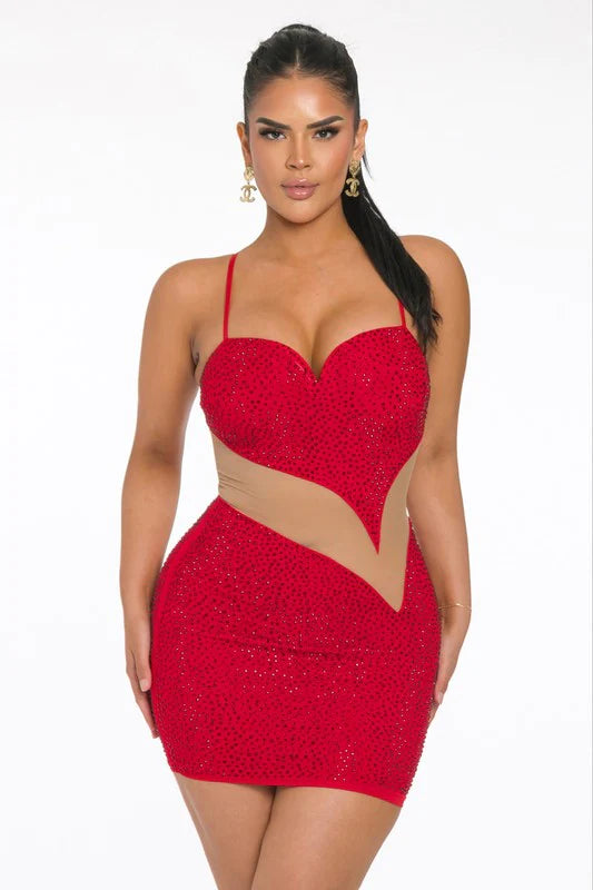 Baby love Vegas mini dress Elegant Satin Lace Mini Dress