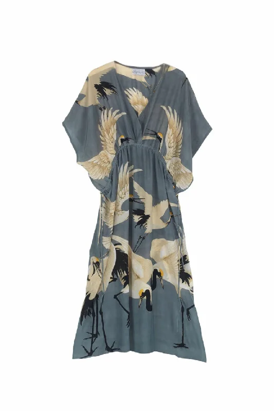 Stork Slate String Dress Tunics Corduroy durable