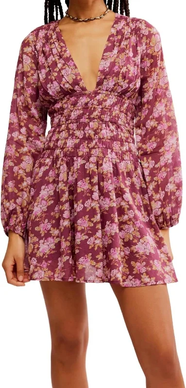 Keep You Mini Dress Classic Floral Mini Dress