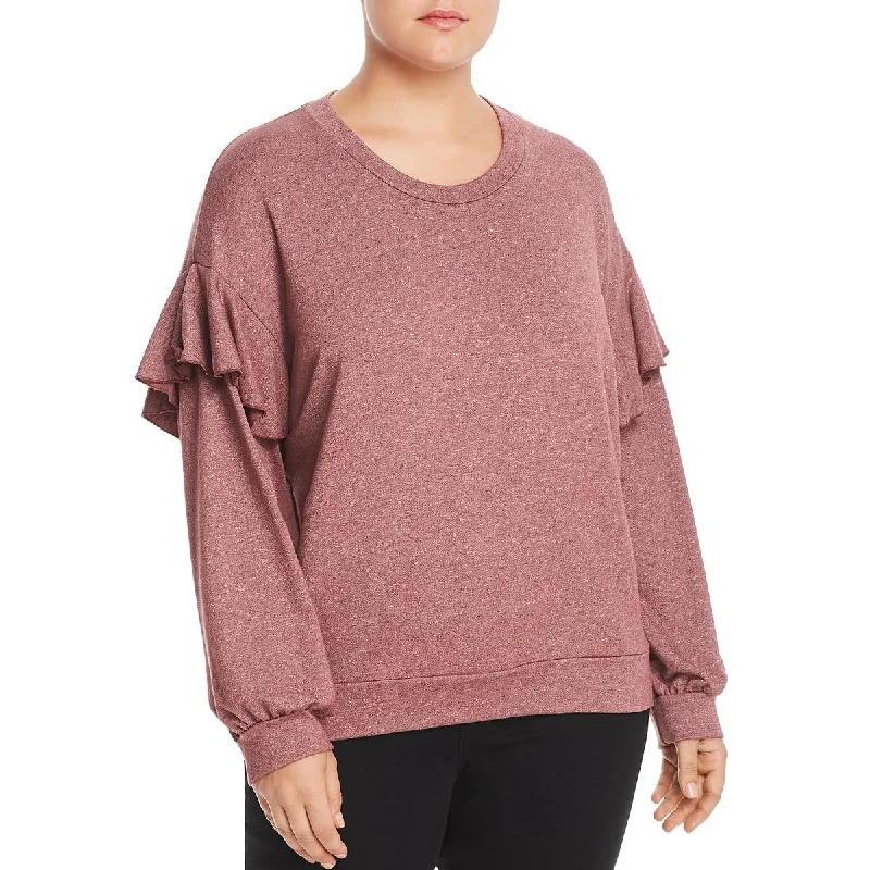 Elan Womens Plus Comfy Cozy Sweatshirt Hoodie with Illustration Artistic Creative