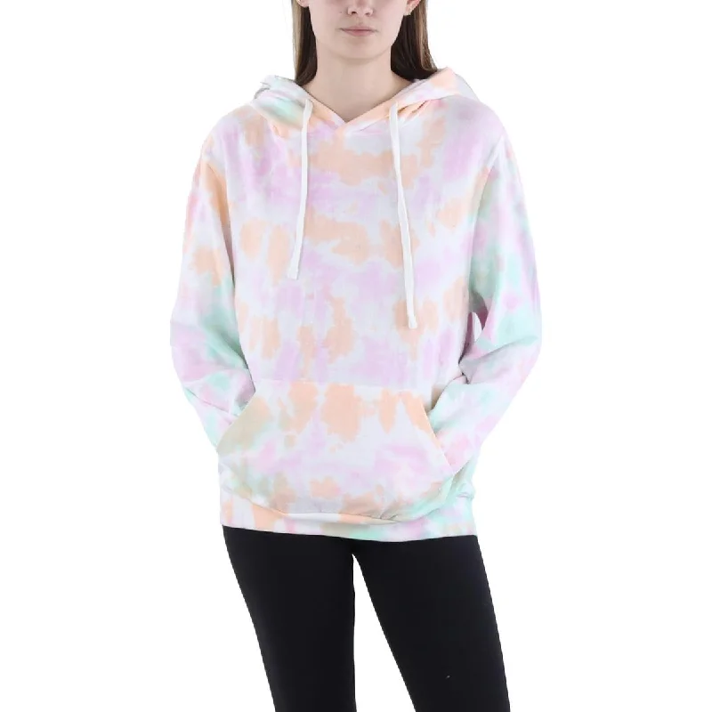 Surf & Swim Co Womens Tie Dye Long Sleeve Hooded Sweatshirt Hoodie with Patch Decorative Personalized Surf & Swim Co Womens Tie Dye Long Sleeve Hooded Sweatshirt Hoodie with Patch Decorative Personalized