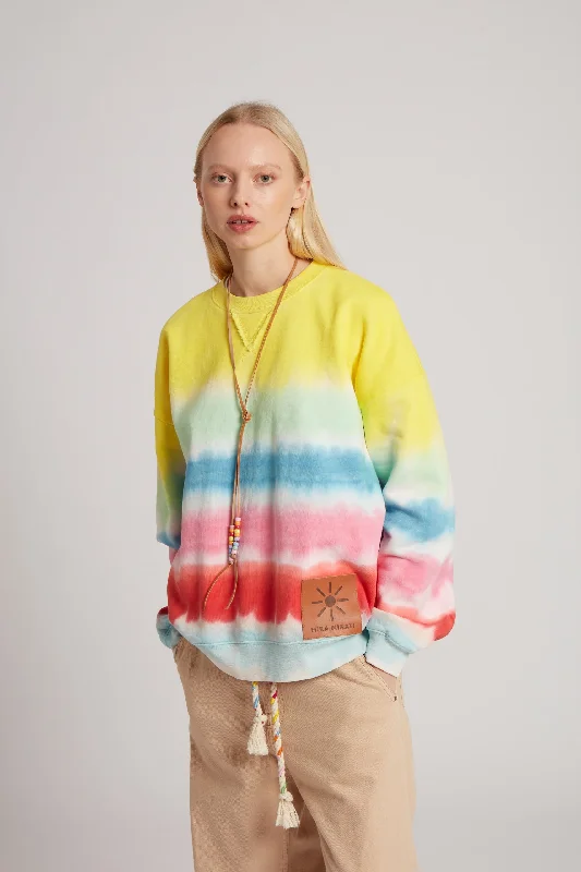 Sweatshirt Swt008c Multi Hoodie with Distressed Vintage Worn