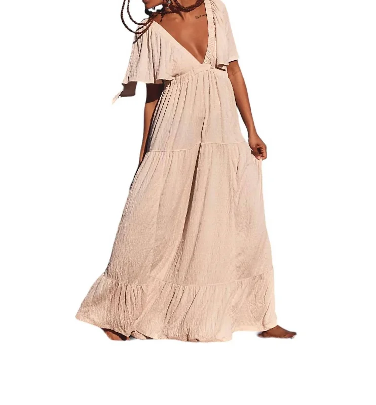 La La Maxi Dress In Salt Tunics Fashionable chic