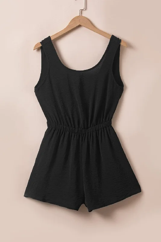 Loose Fit, Elastic Waist, Pocket Mini Dress Elegant Satin Lace Mini Dress